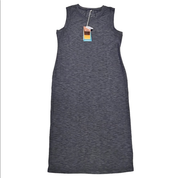 Prana Vertex BodyCon Sleeveless Gray Dress - Picture 2 of 4